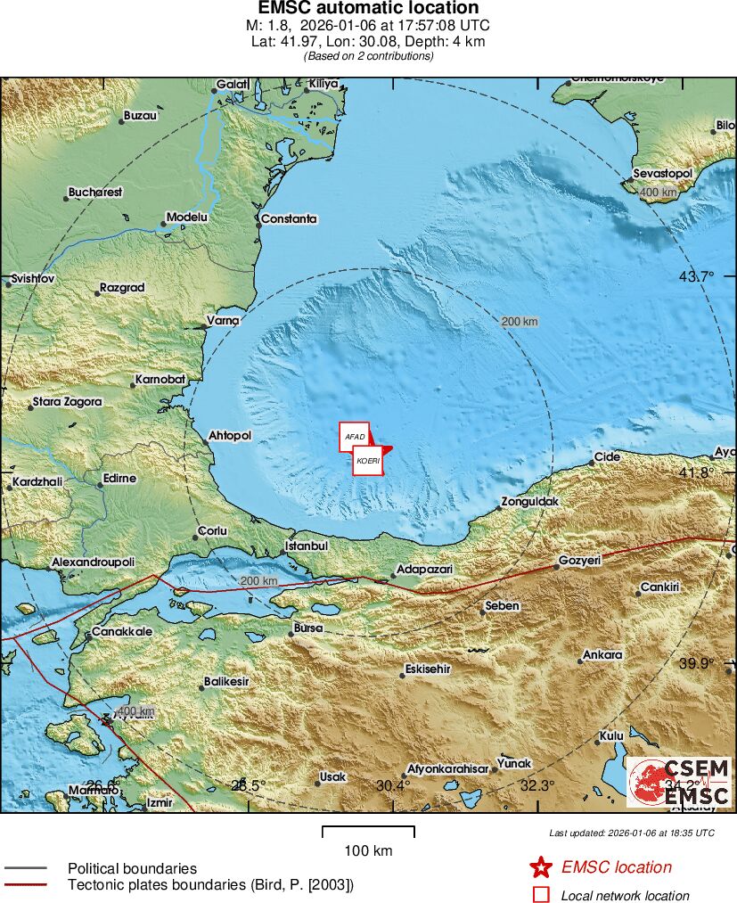 Earthquake data